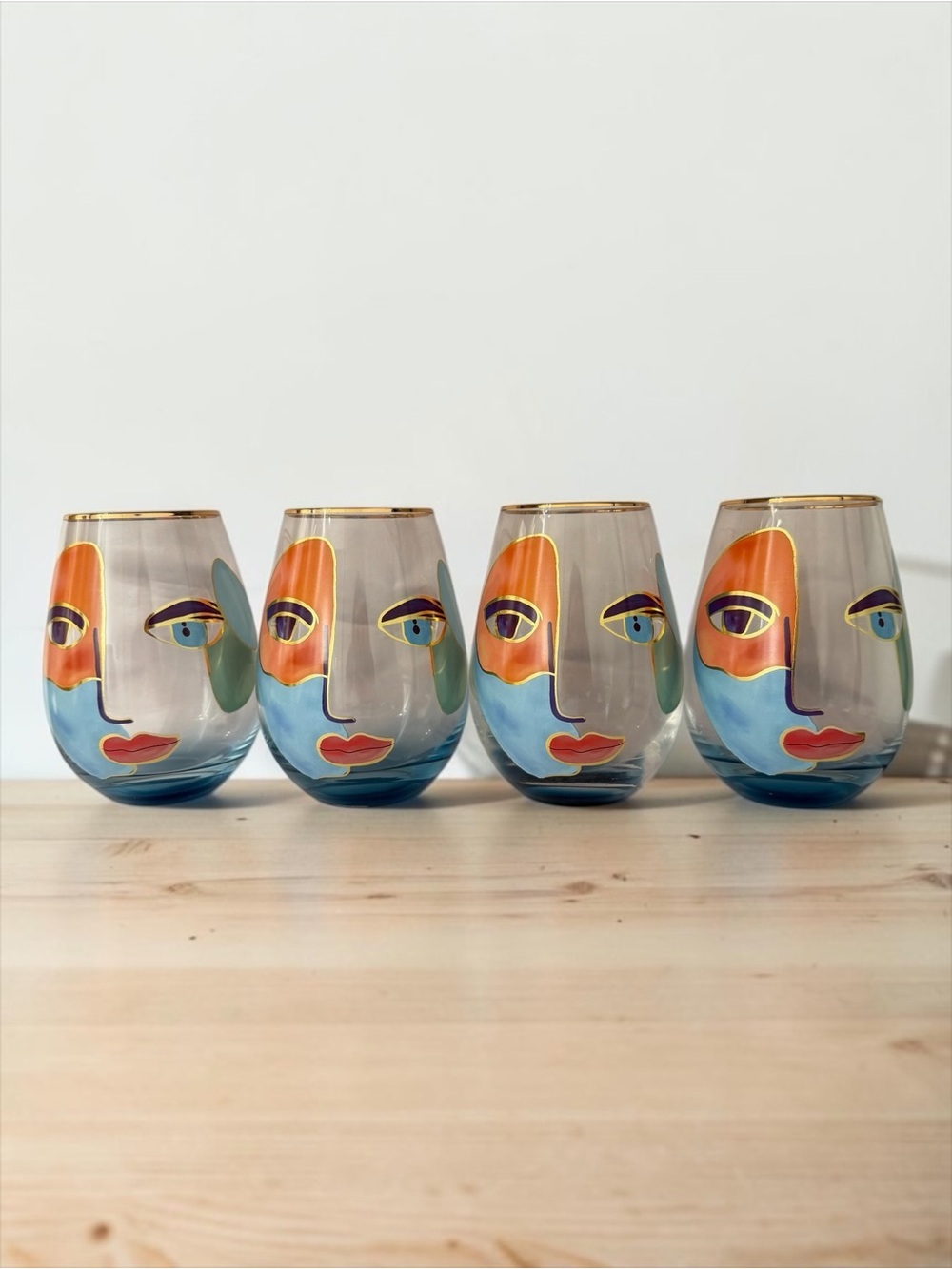 Cornet Barcelona Artistic Gaze Stemless Wine Glasses – Set of 4 - Picture 16 of 16